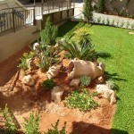 βραχόκηπος, τριφύλλι, αυτόματο πότισμα, braxokhpos, braxokipos, aytomato potisma, δίκτυο άρδευσης